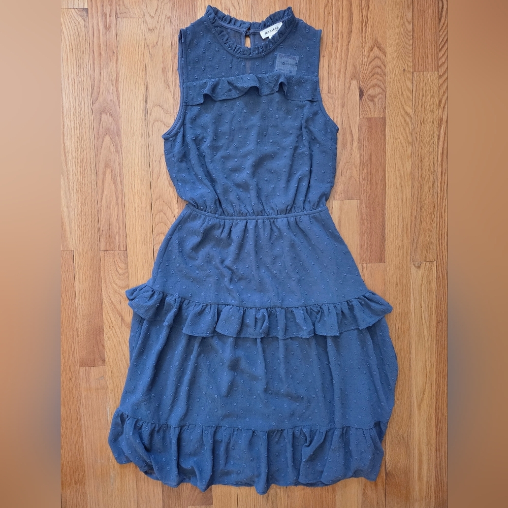 Monteau Los Angeles Midi Ruffle Dress S NWT